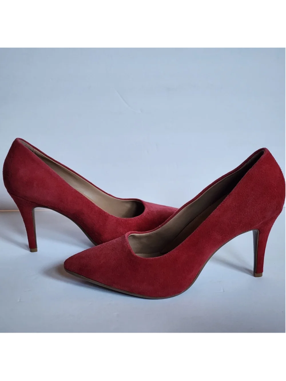 Aerosoles Red Suede Pointed Toe Stiletto High Heel Pump Women’s 7 M Deal Breaker